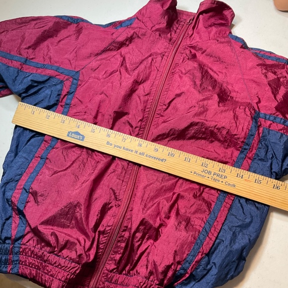 Vintage Vertical Active Windbreaker Jacket Size Medium 10-12 - Picture 4 of 8
